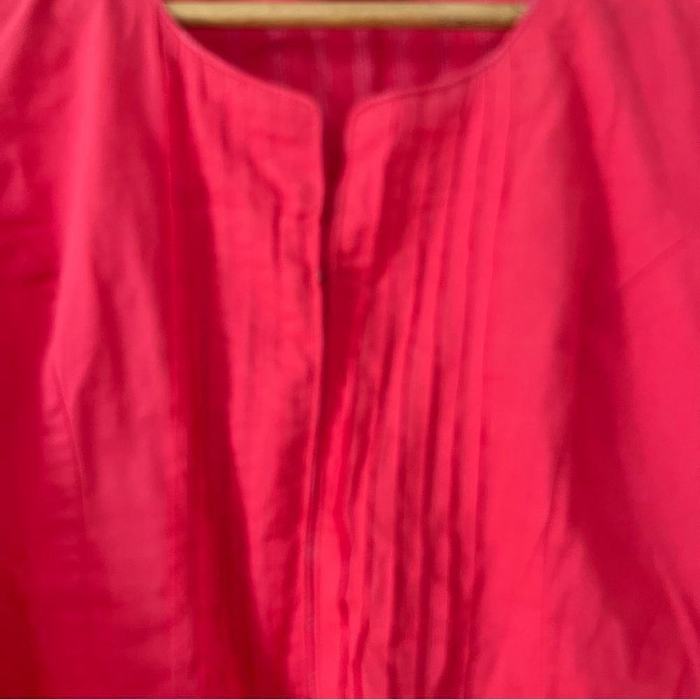 Biba Coral Pink  Bell Sleeves Cotton‎ Pockets Maxi Dress - Picture 10 of 12
